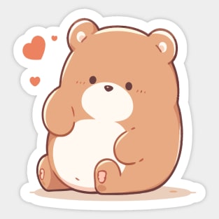 Adorbs Kawaii Baby Bear Cub Sticker